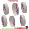 24mm x 50mm Gladiator Masking Tape White Pack of 6 Rolls - Image 2