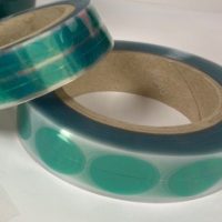12mm x 1000 dots Green High Temperature powder coating and painting Polyester discs