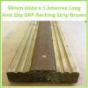 90mm Wide x 1m Long Anti Slip GRP Decking Strip Brown - Image 5