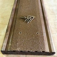 90mm Wide x 1m Long Anti Slip GRP Decking Strip Brown