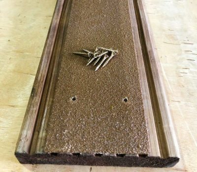 90mm Wide x 1.2metres Long Anti Slip GRP Decking Strip Brown
