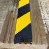 50mm Wide x 600mm Anti Slip GRP Decking Strip HAZARD Black /Yellow