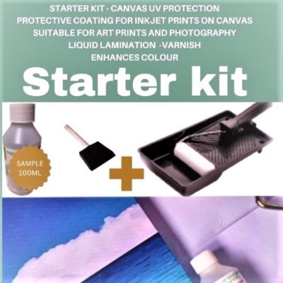 Liquid Lamination Starter kit Varnish Protective for canvas inkjet prints