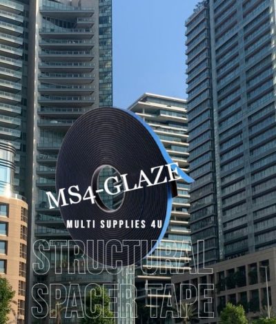 Structural Spacer Glazing Tape 9.5mm thick x 9mm wide x 7.5m double sided black - Image 3