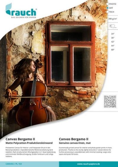 Canvas Rauch Bergamo II Mat 390g 1118mm x 18m