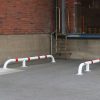 BLACK BULL Truck Wheel Guides Steel Hot Dip Galvanised & Powder Coated White with Red Reflective Bands Supplied in Pairs - Image 3