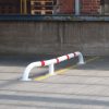 BLACK BULL Truck Wheel Guides Steel Hot Dip Galvanised & Powder Coated White with Red Reflective Bands Supplied in Pairs - Image 2