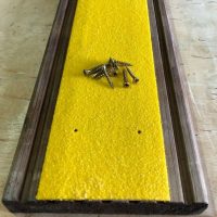 90mm Wide x 1m Long Anti Slip GRP Decking Strip Yellow