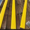 90mm Wide x 600mm Long Anti Slip GRP Decking Strip YELLOW - Image 3