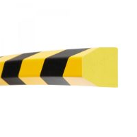 TRAFFIC-LINE SURFACE PROTECTION-1,000mm LENGTHS-SELF ADHESIVE-TRAPEZE 40/35-YELLOW/BLACK