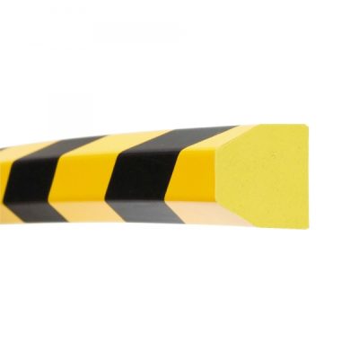 TRAFFIC-LINE SURFACE PROTECTION-1,000mm LENGTHS-SELF ADHESIVE-TRAPEZE 40/35-YELLOW/BLACK