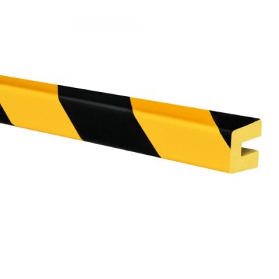 TRAFFIC-LINE Push-Fit Protection - U PROFILE 30/25/8 - 1,000mm Lengths - Yellow/Black