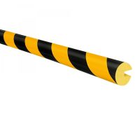 TRAFFIC-LINE PROFILE PROTECTION -1,000mm LENGTHS-SEMI-CIRCULAR 40/40/8-YELLOW/BLACK