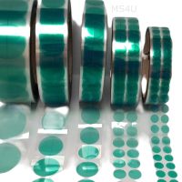 11mm x 1000 dots Green High Temperature powder coating and painting Polyester discs