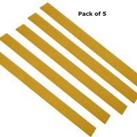 50mm Wide x 600mm Long Anti Slip GRP Decking Strip Yellow Pack of 5