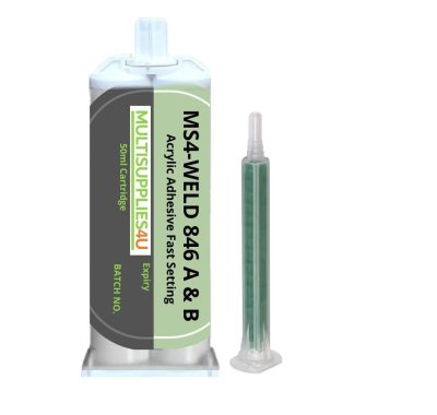 MS4WELD 846 Acrylic fast setting two part methacrylate structural adhesive 50ml