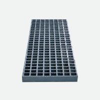 GRP Waffle Boards 996 x 310 x 25mm Sq Grit Top - Grey (Sold in Pairs)