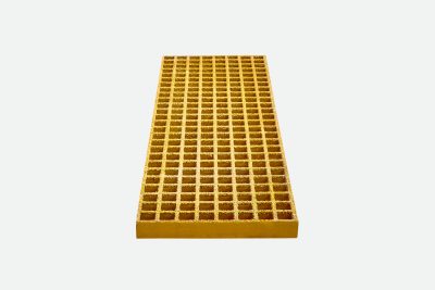 GRP Waffle Boards 996 x 310 x 25mm Sq Grit Top - Yellow (Sold in Pairs)