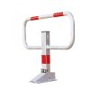 COMMANDER Drop Down Frame Post Galvanised and Painted White with Red Reflective Bands Surface Fix - Image 2