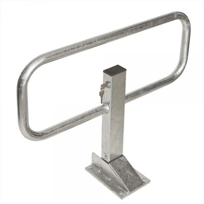 COMMANDER Drop Down Frame Post Galvanised Finish Surface Fix