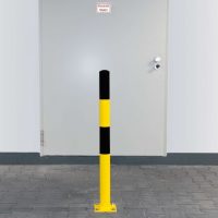 BLACK BULL Heavy Duty Bollard Type S  90mmØ x 1,200mmH Hot Dip Galvanised + Powder Coated Yellow/Black