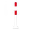 BLACK BULL Heavy Duty Bollard Type S 90mmØ x 1,200mmH Hot Dip Galvanised + Powder Coated Red/White