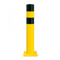 BLACK BULL Heavy Duty Bollard Type XL 194mmØ x 1,200mmH Hot Dip Galvanised + Powder Coated Yellow/Black