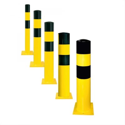 BLACK BULL Heavy Duty Bollard Type 3XL 323mmØ x 1,200mmH Hot Dip Galvanised + Powder Coated Yellow/Black - Image 4