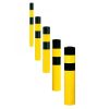 BLACK BULL Heavy Duty Bollard Type L 159mmØ x 1,600mmH(400 U/Grnd.) Hot Dip Galvanised + Powder Coated Yellow/Black - Image 2