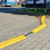 TRAFFIC-LINE Cable/Hose Protection Ramp Small 1,200mmL Yellow