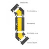 TRAFFIC-LINE Cable/Hose Protection Ramp Large Angled Section Right - Image 2