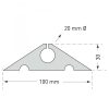 Hose Cable Ramp 10m Roll Hard Rubber Black 10,000 x 100 x 30mm - Image 2