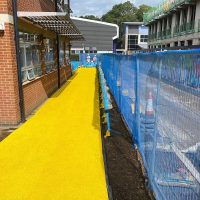 Spaghetti Site Mat PVC 120cm x 12m Yellow