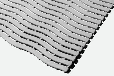 Kumfi Step swimming pool locker room surrounds 60cm x 15m roll Grey