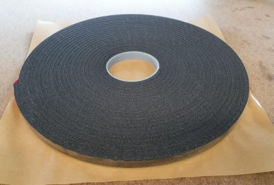 Single Sided Black PE Foam Tape 15mm x 6mm x 15m