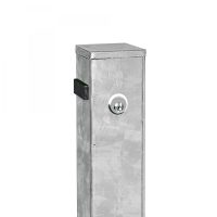 CONTROLLER A Drop Down Post 70 x70mm 1,000mm H - for screw anchoring with base plate Galvanised Finish