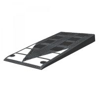 TRAFFIC-LINE Kerb Ramp Large 450 x 1,000 x 75 mm (W x L x H) Black with White Markings