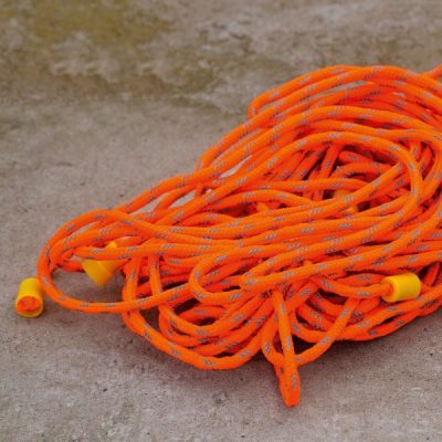 TRAFFIC-LINE Barrier Rope18m Long (4 x 4.5m Sections) Bright Orange with Reflective Thread - Image 3