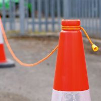 TRAFFIC-LINE Barrier Rope18m Long (4 x 4.5m Sections) Bright Orange with Reflective Thread