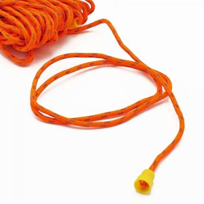 TRAFFIC-LINE Barrier Rope18m Long (4 x 4.5m Sections) Bright Orange with Reflective Thread - Image 2