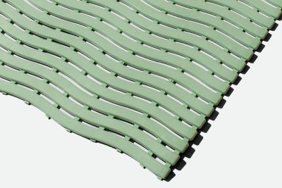 Kumfi Step swimming pool locker room surrounds 60cm x 15m roll Reed Green