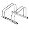 CITY Bicycle Rack BASIC 2 Cycle Capacity 480mm L Galvanised Steel Up to 55mm Tyre Width