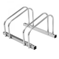CITY Bicycle Rack BASIC 2 Cycle Capacity 480mm L Galvanised Steel Up to 55mm Tyre Width