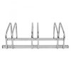 CITY Bicycle Rack BASIC 3 Cycle Capacity 780mm L Galvanised Steel Up to 55mm Tyre Width - Image 4