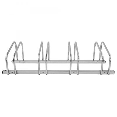 CITY Bicycle Rack BASIC 4 Cycle Capacity 1,080mm L Galvanised Steel Up to 55mm Tyre Width - Image 3