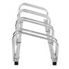 CITY Bicycle Rack BASIC 4 Cycle Capacity 1,080mm L Galvanised Steel Up to 55mm Tyre Width - Image 2