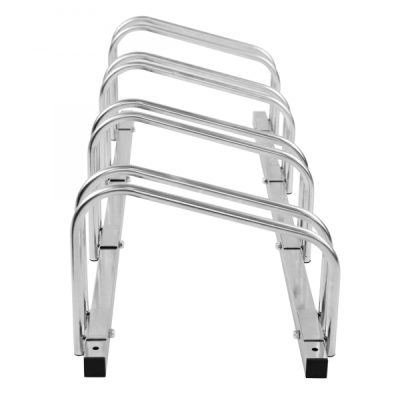 CITY Bicycle Rack BASIC 4 Cycle Capacity 1,080mm L Galvanised Steel Up to 55mm Tyre Width - Image 2