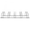 CITY Bicycle Rack BASIC 5 Cycle Capacity 1,380mm L Galvanised Steel Up to 55mm Tyre Width - Image 2