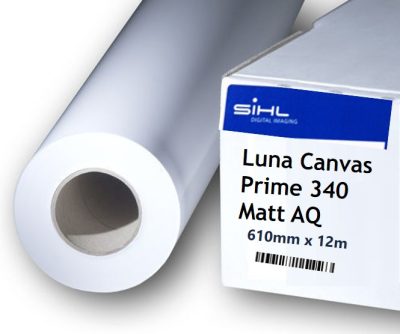 Sihl Luna Canvas Prime 340 Matt AQ 24in x 12m