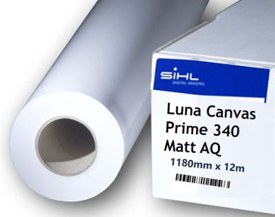 Sihl Luna Canvas Prime 340 Matt AQ 44in x 12m